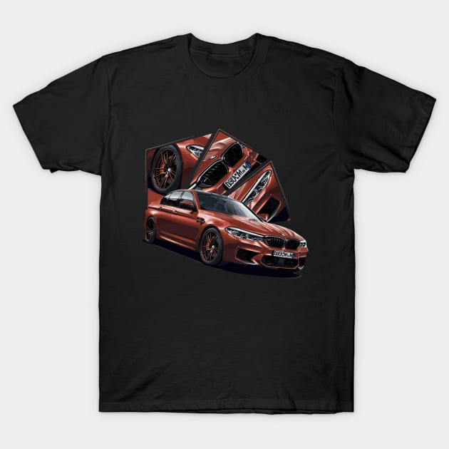 BMW M5 Competition F90 Classic T-Shirt by Cruise Dresses